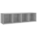 NNEVL TV Cabinets 2 pcs Concrete Grey 142.5x35x36.5 cm Engineered Wood