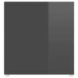 NNEVL TV Cabinets 2 pcs High Gloss Grey 107x35x37 cm Chipboard