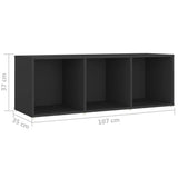 NNEVL 5 Piece TV Cabinet Set Grey Chipboard