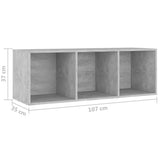 NNEVL 5 Piece TV Cabinet Set Concrete Grey Chipboard