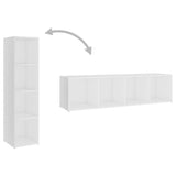 NNEVL 3 Piece TV Cabinet Set White Chipboard
