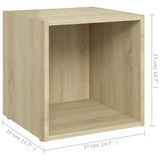 NNEVL 8 Piece TV Cabinet Set Sonoma Oak Chipboard