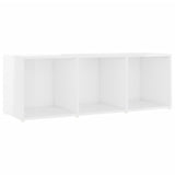 NNEVL 3 Piece TV Cabinet Set High Gloss White Chipboard