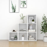 NNEVL 3 Piece TV Cabinet Set High Gloss White Chipboard
