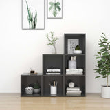 NNEVL 3 Piece TV Cabinet Set High Gloss Grey Chipboard