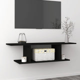 NNEVL Wall Mounted TV Cabinet Black 103x30x26.5 cm