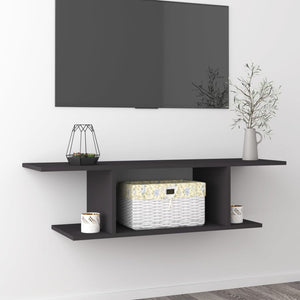NNEVL Wall Mounted TV Cabinet Grey 103x30x26.5 cm