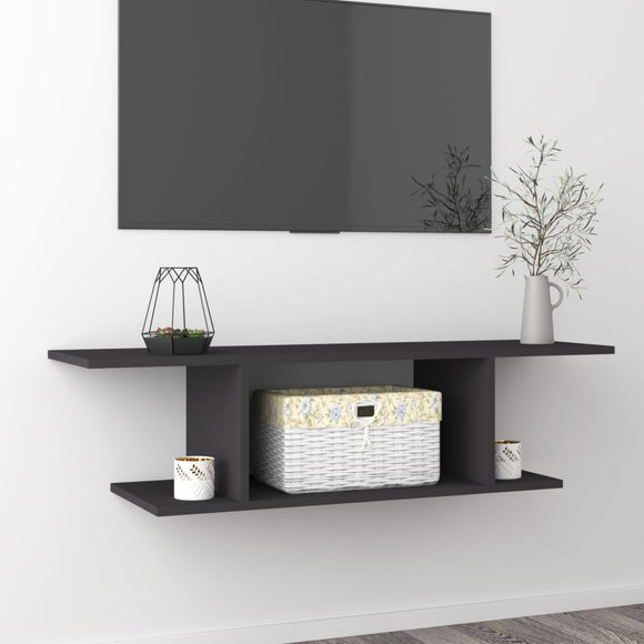 NNEVL Wall Mounted TV Cabinet Grey 103x30x26.5 cm
