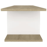 NNEVL Wall Mounted TV Cabinet White and Sonoma Oak 103x30x26.5 cm