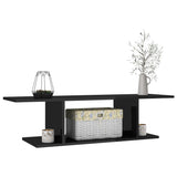 NNEVL Wall Mounted TV Cabinet High Gloss Black 103x30x26.5 cm
