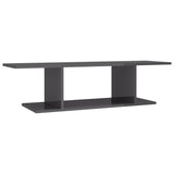 NNEVL Wall Mounted TV Cabinet High Gloss Grey 103x30x26.5 cm