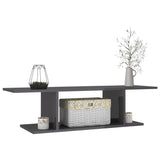 NNEVL Wall Mounted TV Cabinet High Gloss Grey 103x30x26.5 cm