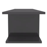NNEVL Wall Mounted TV Cabinet High Gloss Grey 103x30x26.5 cm