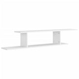 NNEVL Wall-Mounted TV Shelf White 125x18x23 cm Chipboard