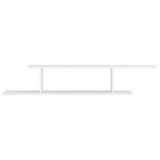NNEVL Wall-Mounted TV Shelf White 125x18x23 cm Chipboard