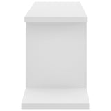 NNEVL Wall-Mounted TV Shelf White 125x18x23 cm Chipboard