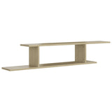 NNEVL Wall-Mounted TV Shelf Sonoma Oak 125x18x23 cm Chipboard