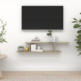 NNEVL Wall-Mounted TV Shelf Sonoma Oak 125x18x23 cm Chipboard