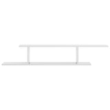 NNEVL Wall-Mounted TV Shelf High Gloss White 125x18x23 cm Chipboard