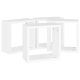 NNEVL Wall Cube Shelves 4 pcs White 30x15x30 cm