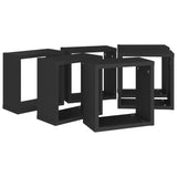 NNEVL Wall Cube Shelves 6 pcs Black 30x15x30 cm