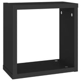 NNEVL Wall Cube Shelves 6 pcs Black 30x15x30 cm