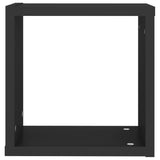 NNEVL Wall Cube Shelves 6 pcs Black 30x15x30 cm
