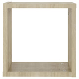 NNEVL Wall Cube Shelves 2 pcs Sonoma Oak 30x15x30 cm