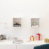 NNEVL Wall Cube Shelves 2 pcs White 26x15x26 cm