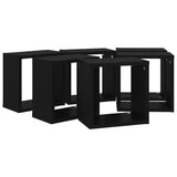 NNEVL Wall Cube Shelves 6 pcs Black 26x15x26 cm