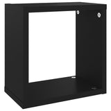 NNEVL Wall Cube Shelves 6 pcs Black 26x15x26 cm