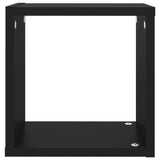 NNEVL Wall Cube Shelves 6 pcs Black 26x15x26 cm