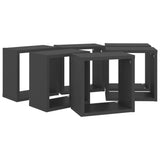 NNEVL Wall Cube Shelves 6 pcs Grey 26x15x26 cm