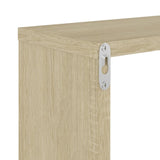 NNEVL Wall Cube Shelves 2 pcs Sonoma Oak 26x15x26 cm