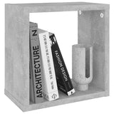 NNEVL Wall Cube Shelves 2 pcs Concrete Grey 26x15x26 cm
