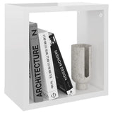 NNEVL Wall Cube Shelves 2 pcs High Gloss White 26x15x26 cm