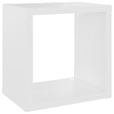 NNEVL Wall Cube Shelves 4 pcs White 22x15x22 cm