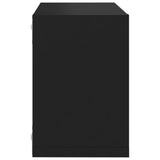 NNEVL Wall Cube Shelves 4 pcs Black 22x15x22 cm