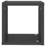 NNEVL Wall Cube Shelves 6 pcs Grey 22x15x22 cm