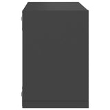 NNEVL Wall Cube Shelves 6 pcs Grey 22x15x22 cm