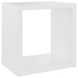 NNEVL Wall Cube Shelves 4 pcs White and Sonoma Oak 22x15x22 cm