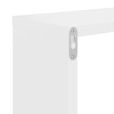 NNEVL Wall Cube Shelves 4 pcs White and Sonoma Oak 22x15x22 cm