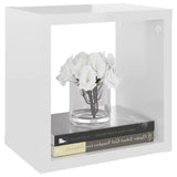 NNEVL Wall Cube Shelves 6 pcs High Gloss White 22x15x22 cm