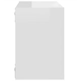 NNEVL Wall Cube Shelves 6 pcs High Gloss White 22x15x22 cm