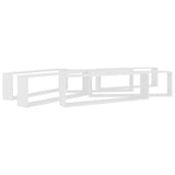 NNEVL Wall Cube Shelves 6 pcs White 100x15x30 cm Chipboard