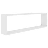 NNEVL Wall Cube Shelves 6 pcs White 100x15x30 cm Chipboard