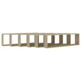 NNEVL Wall Cube Shelves 6 pcs Sonoma Oak 100x15x30 cm Chipboard