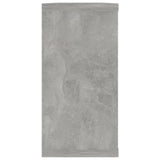 NNEVL Wall Cube Shelves 2 pcs Concrete Grey 100x15x30 cm Chipboard