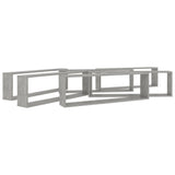 NNEVL Wall Cube Shelves 6 pcs Concrete Grey 100x15x30 cm Chipboard