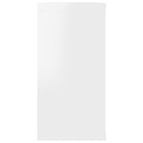 NNEVL Wall Cube Shelves 2 pcs High Gloss White 100x15x30 cm Chipboard